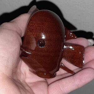 Medford Mahogany Carved Wood Fish, Barbados